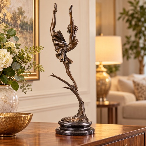 Bronze skulptur ballerina - bronze,