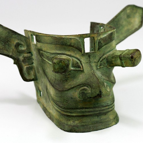 Chinesische bronze maske - chinesische, bronze-maske