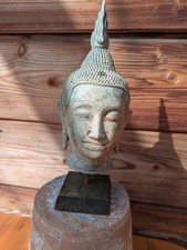 Buddha-Kopf Bronze auf