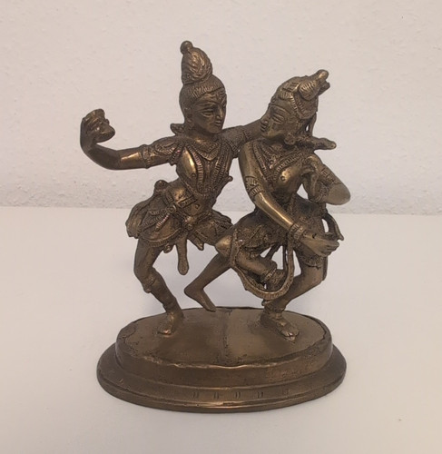 Bronzefarbene metall figur - bronzefarbene,
