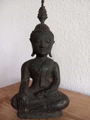 Buddha statue laos - buddha, bronze