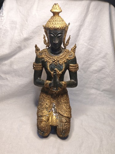 Alte asiatische bronzefigur - alte,