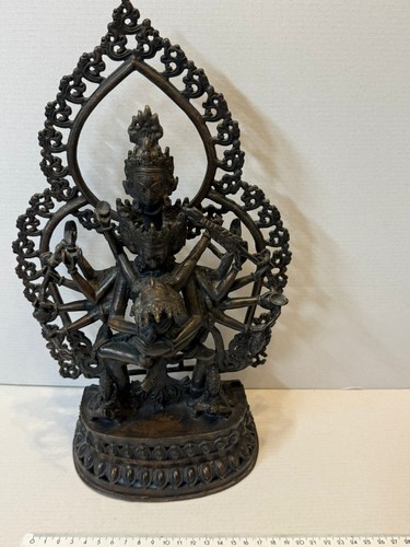 Vintage bronzestatue - vintage,