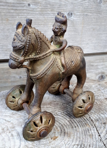 12cm bronze messing pferd