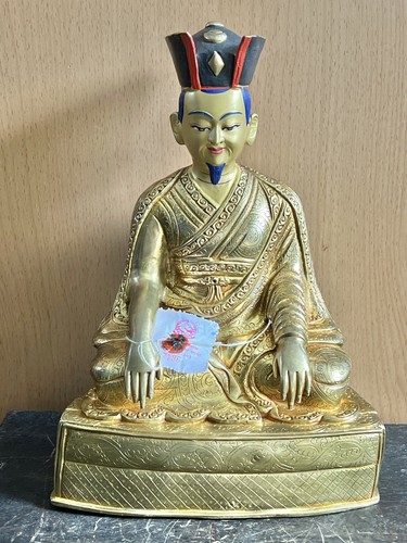 Feuervergoldete buddha statue - feuervergoldete, buddha-statue