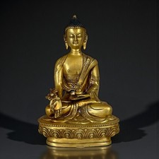 Medizin Buddha Figur Bronze