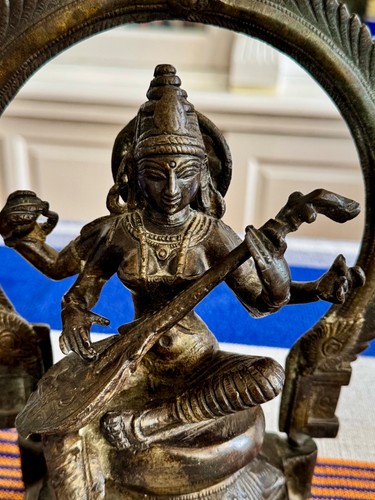 Sarasvati bronze figur - bronze,