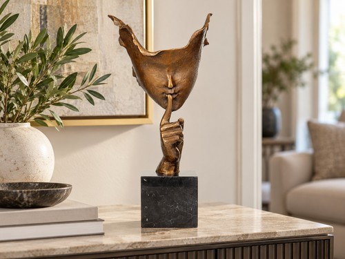 Bronze skulptur abstrakte frau - bronze,