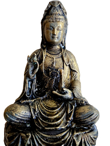 Sitzende buddha figur bronze - buddha, -figur,