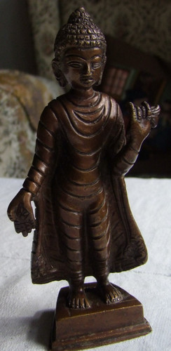 Buddha statue stehend mit - buddha, stehend,