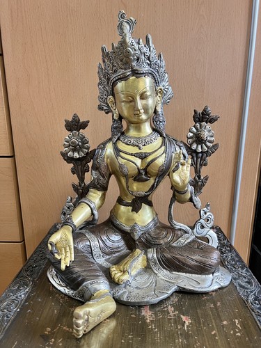 Buddha statue grüne tara - grüne,