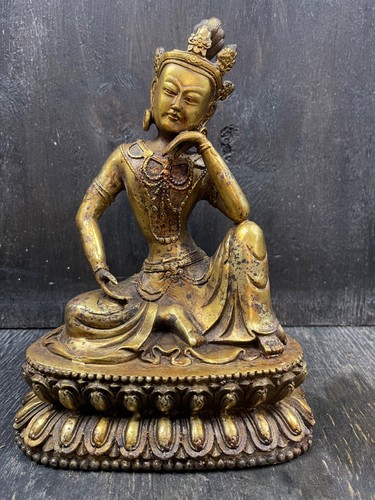Tibetischer bronze buddha - bronze,