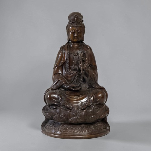 Guanyin bronze figur china - bronze,