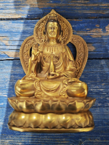 Buddha statue auf - statue, lotus