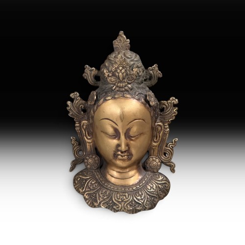 Tara maske bronze nepal - maske, cm