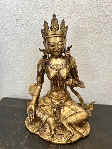 Sitzender buddha tara 21cm - buddha,