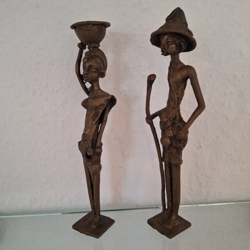 Afrikanische skulpturen - 2x,