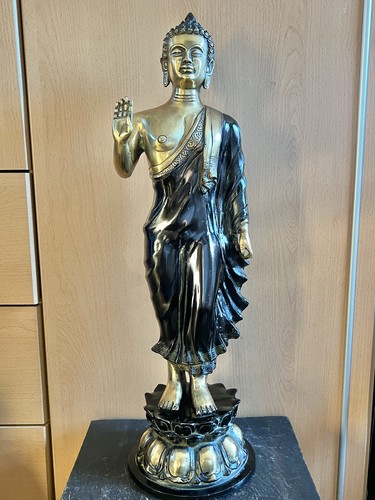Edle stehende buddha statue - edle,