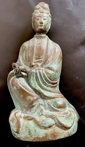 Hübsche alte bronze figur - bronze,