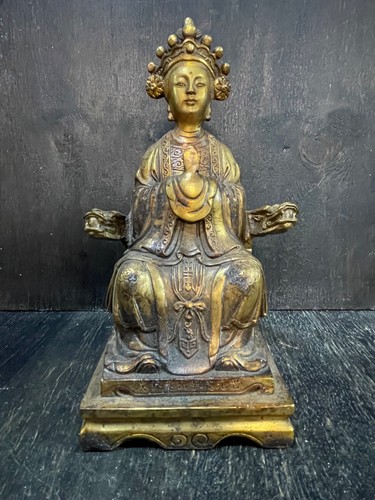 Rare chinesische bronzestatue - chinesische,