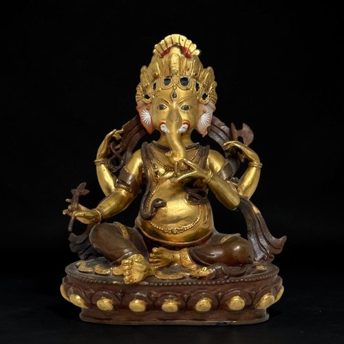 Ganesha bronze skulptur - bronze,