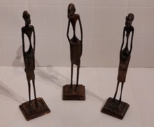 3 Afrikanische Bronzefiguren