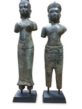Bronze Statue Khmer König