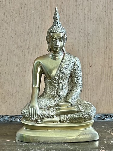 Edle buddha statue aus bronze - aus,