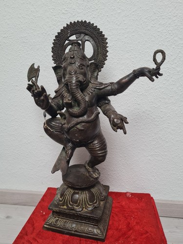 Alte ganesha bronze statuette - ganesha,