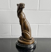 Bronze Panther Skulptur 34 cm