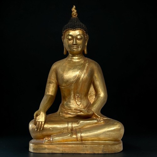 Bronze buddha skulptur cm - skulptur, 60 cm