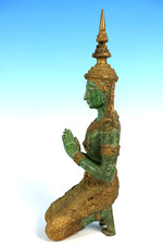 Tempelwächter  Statur  Bronze