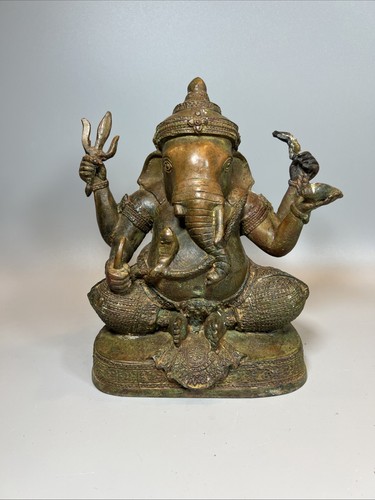 Massive ganesha statue bronze - ganesha,