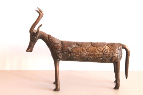 Vintage bronze figur antilope - bronze,