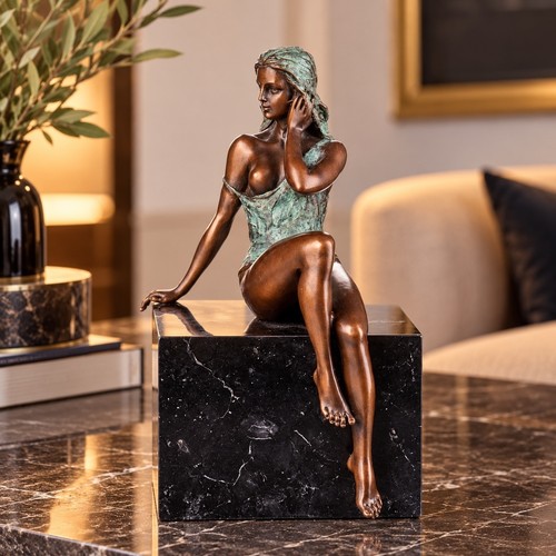 Bronze skulptur freizügige - skulptur,