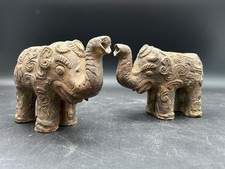 2x Elefant Metall Gefäß