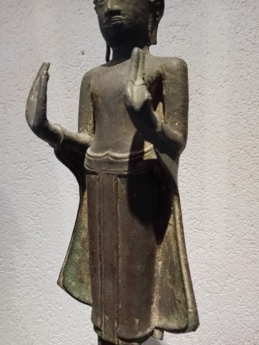 Buddha bronze fragment - buddha,
